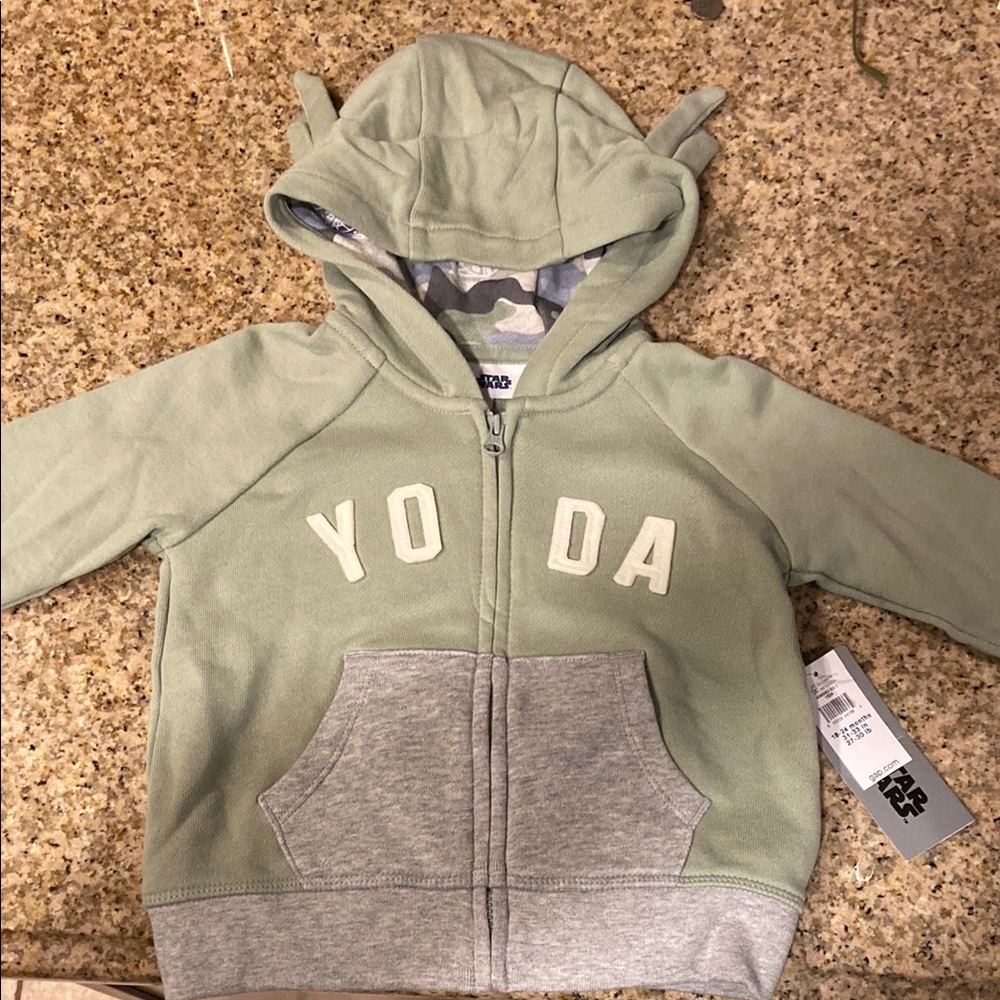 Baby GAP Yoda Hoodie size 18-24 Mos